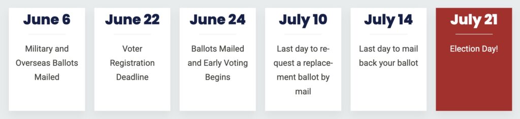 Primary Election Dates 2026